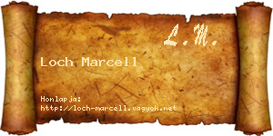 Loch Marcell névjegykártya